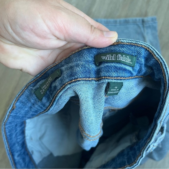 Wild Fable Relaxed Distressed Light Blue Jeans - Picture 3 of 7